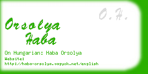 orsolya haba business card